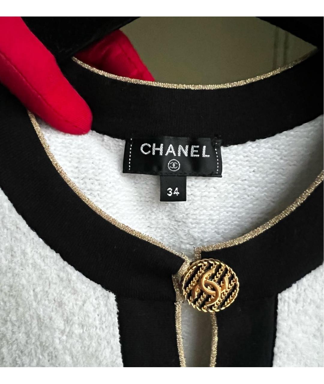 CHANEL Белое повседневное платье, фото 7