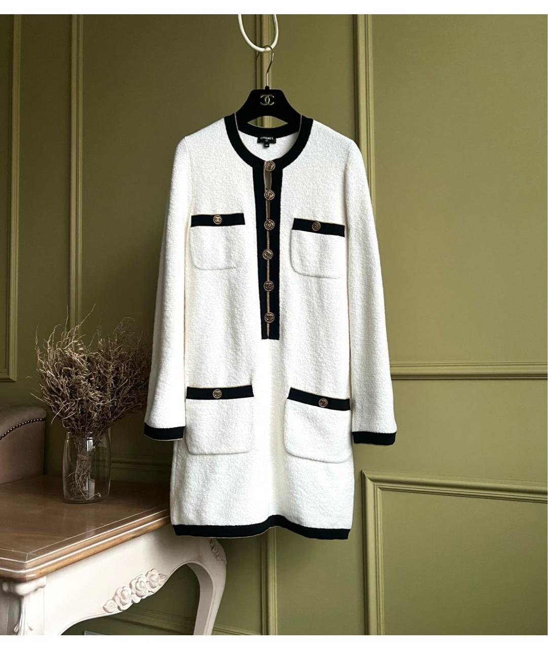 CHANEL Белое повседневное платье, фото 9