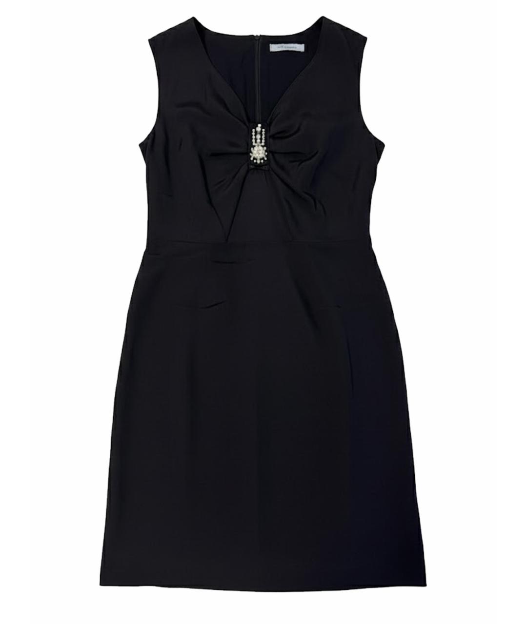 BLUMARINE Черное ацетатное вечернее платье, фото 1