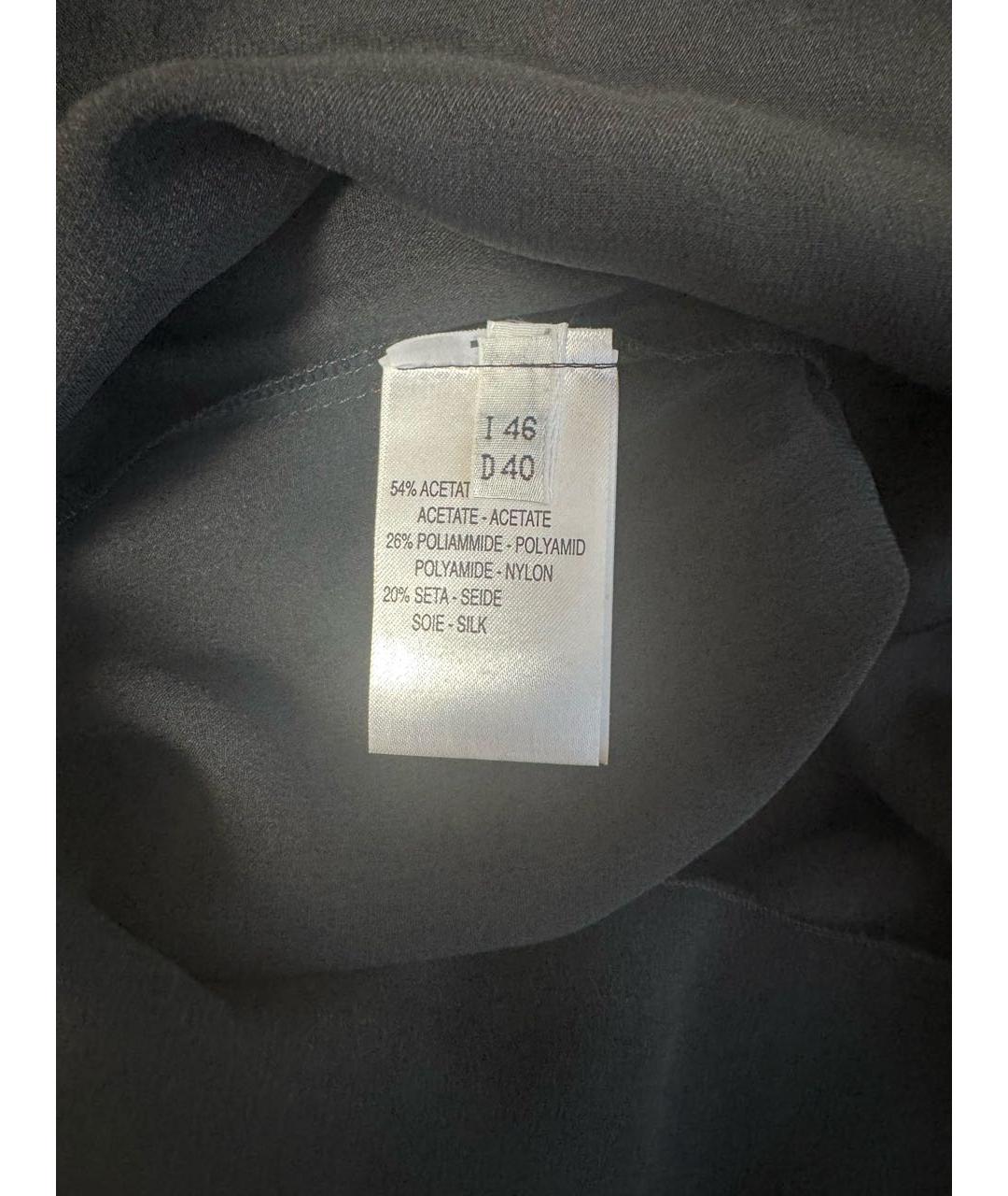 BLUMARINE Черное ацетатное вечернее платье, фото 5