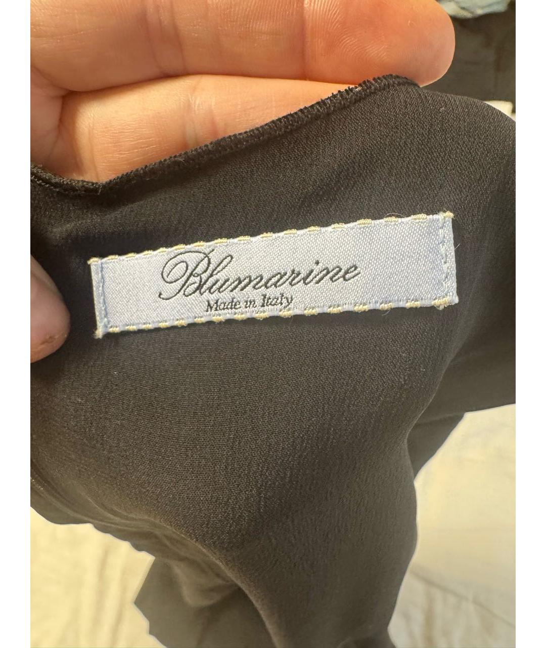 BLUMARINE Черное ацетатное вечернее платье, фото 4