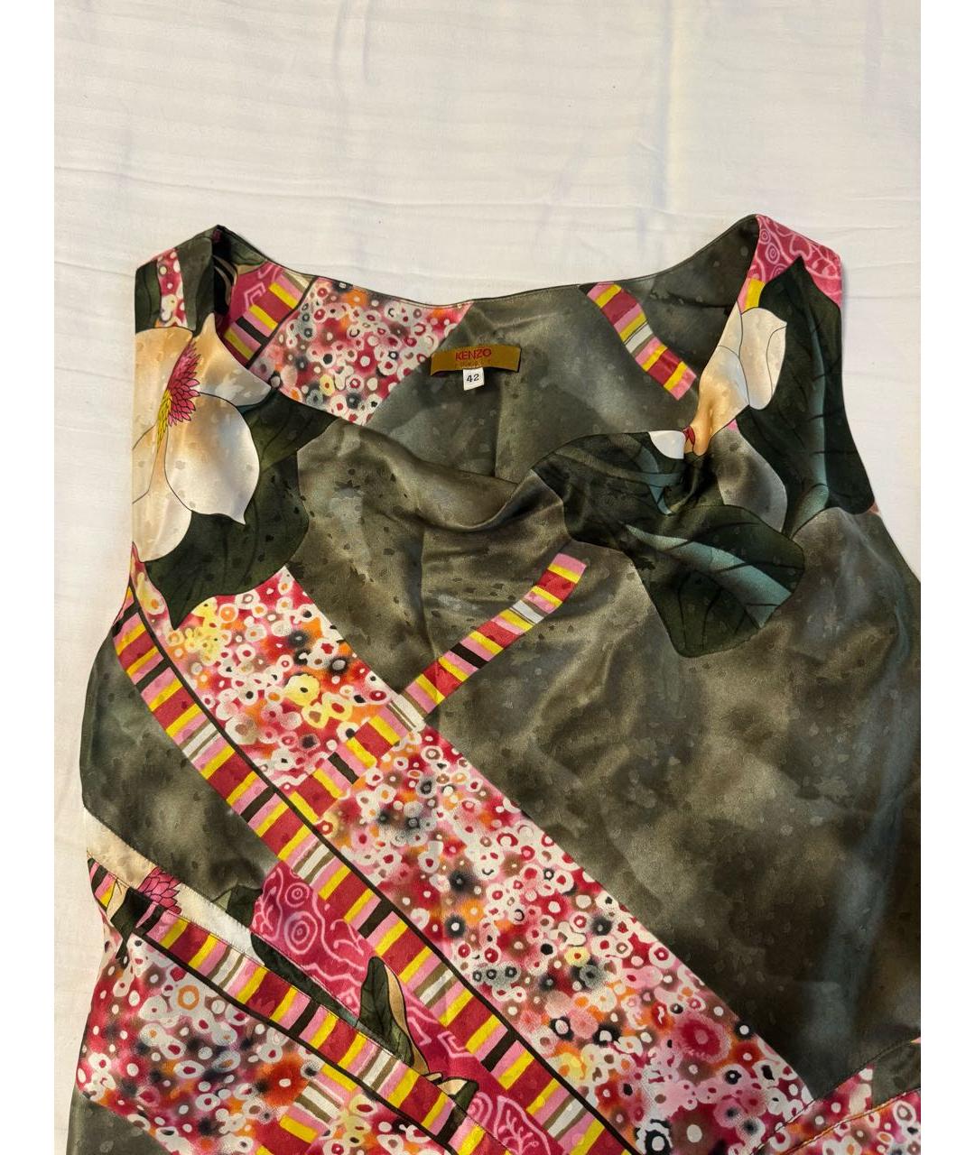 KENZO Мульти шелковый сарафан, фото 5
