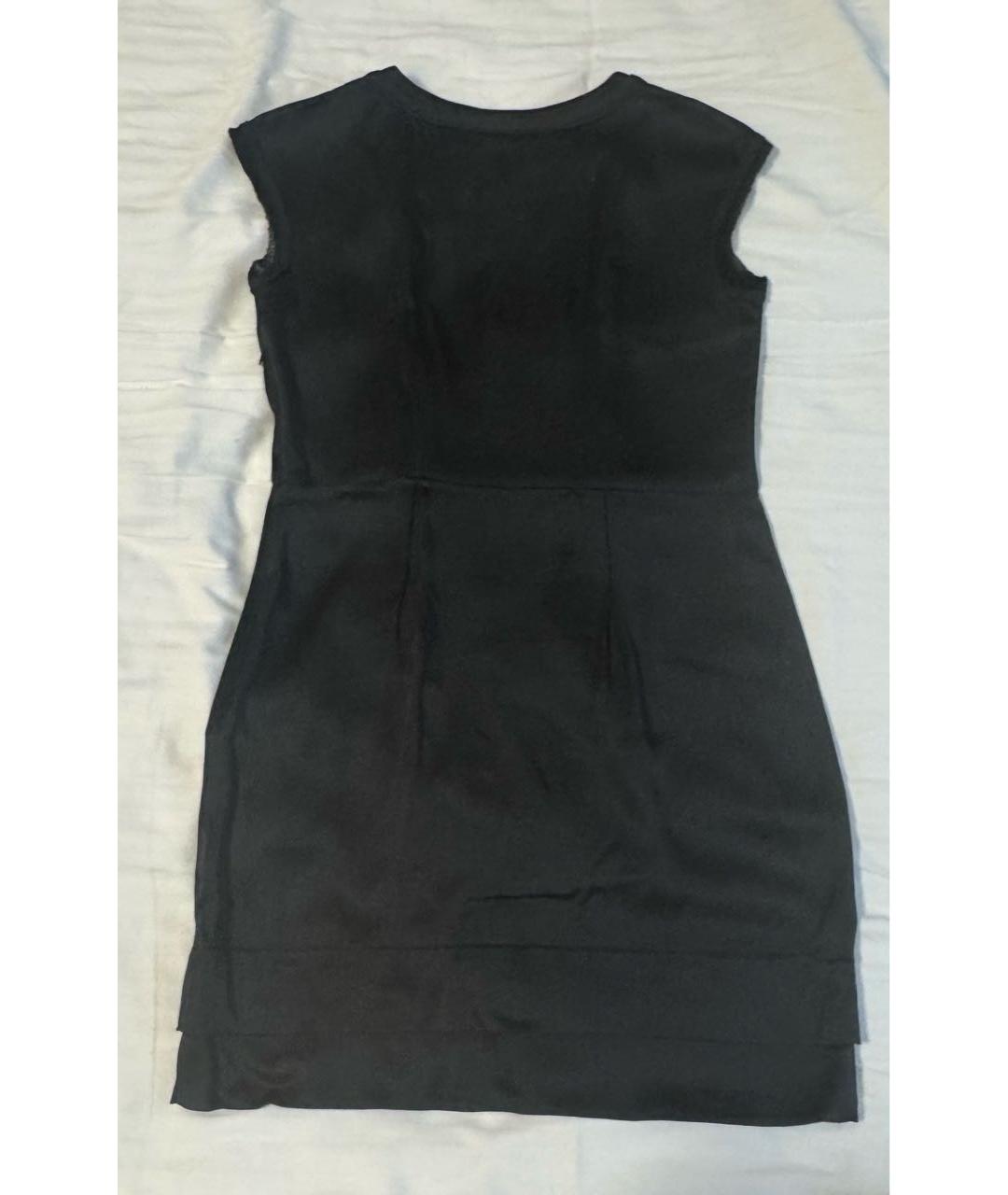 MIU MIU Черное ацетатное повседневное платье, фото 2