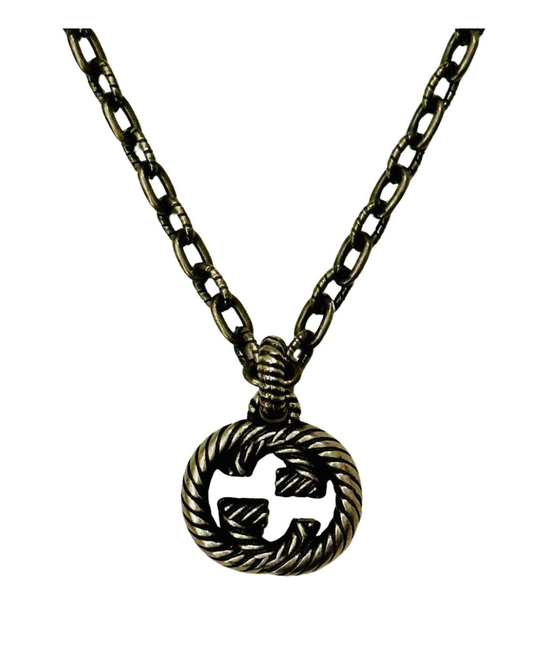 GUCCI Серебряная серебряная цепочка/подвеска, фото 1