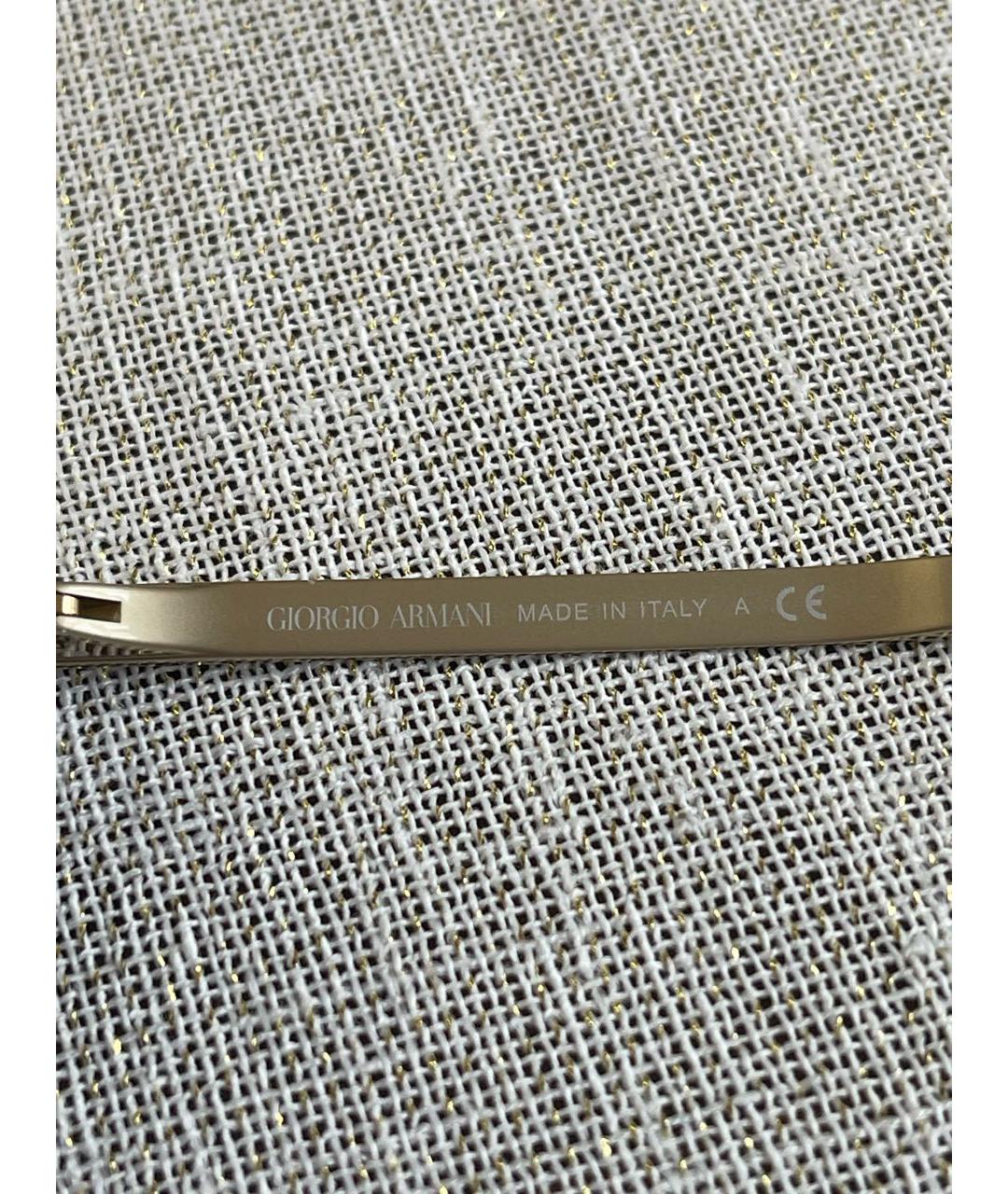 GIORGIO ARMANI Коричневые металлические солнцезащитные очки, фото 3