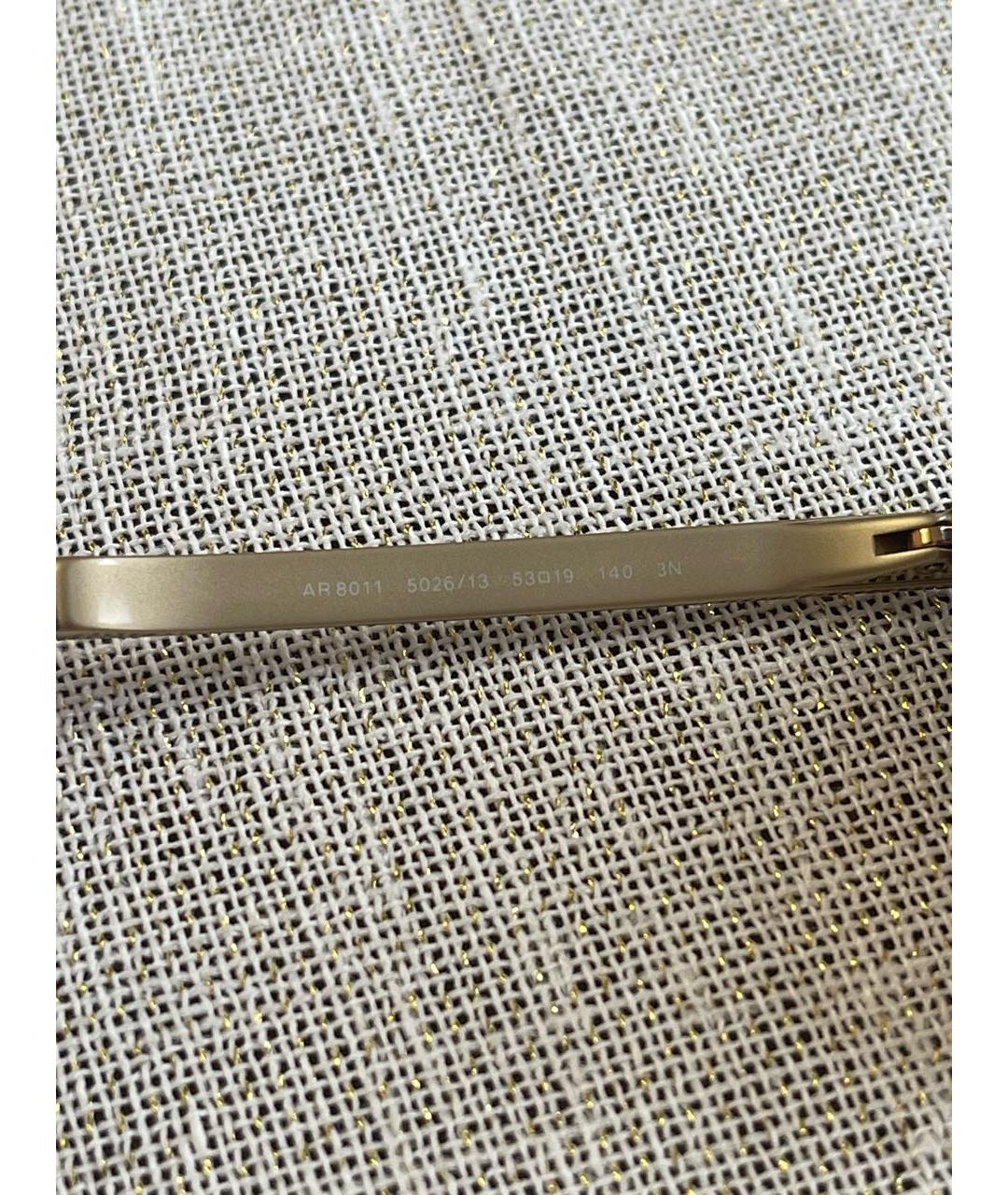 GIORGIO ARMANI Коричневые металлические солнцезащитные очки, фото 4