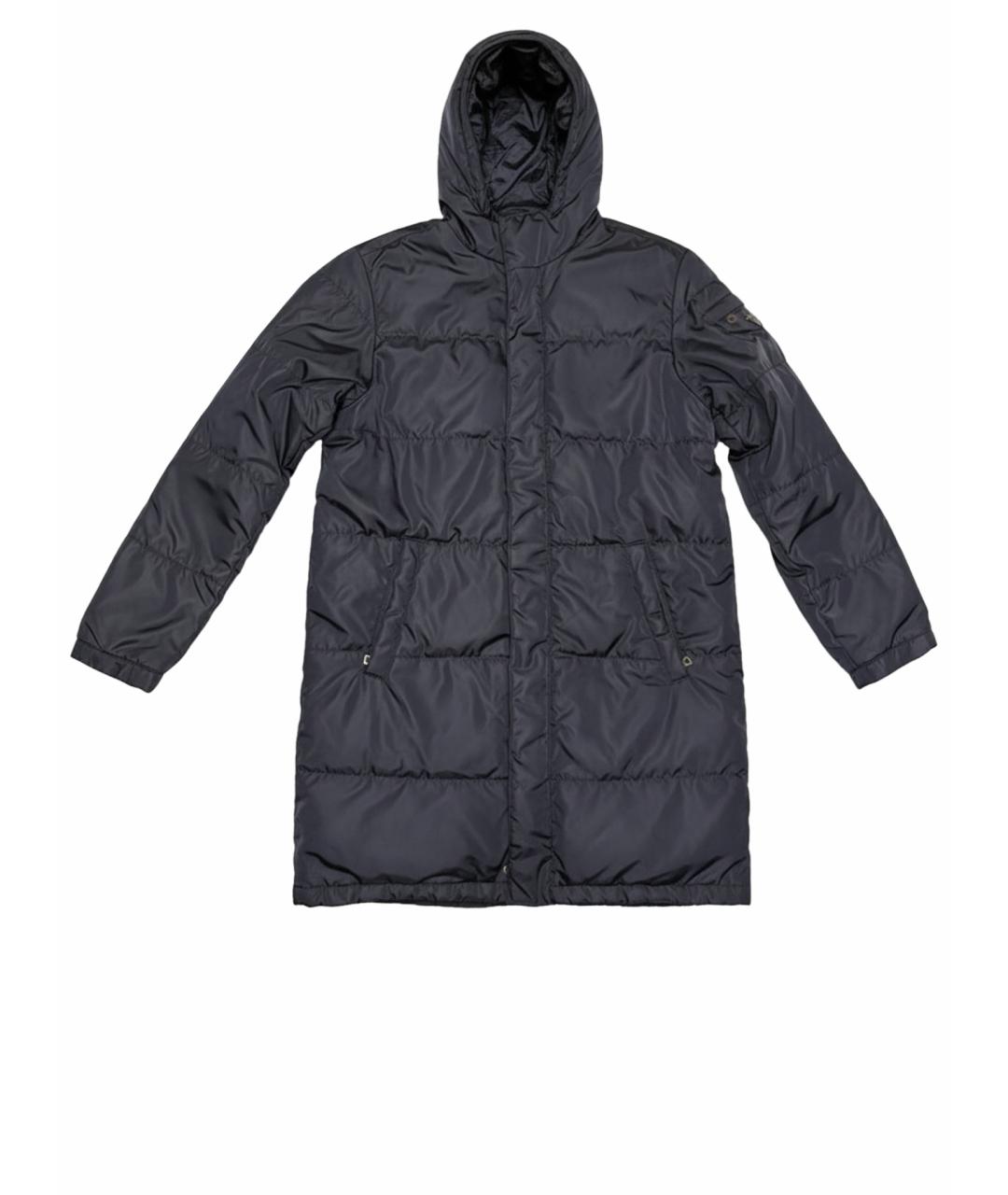 PRADA Темно-синий полиамидовый пуховик, фото 1