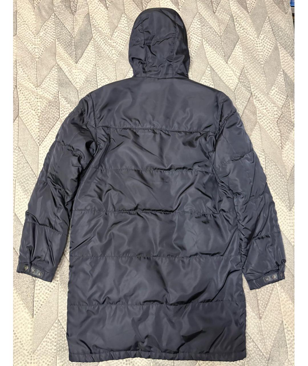 PRADA Темно-синий полиамидовый пуховик, фото 2