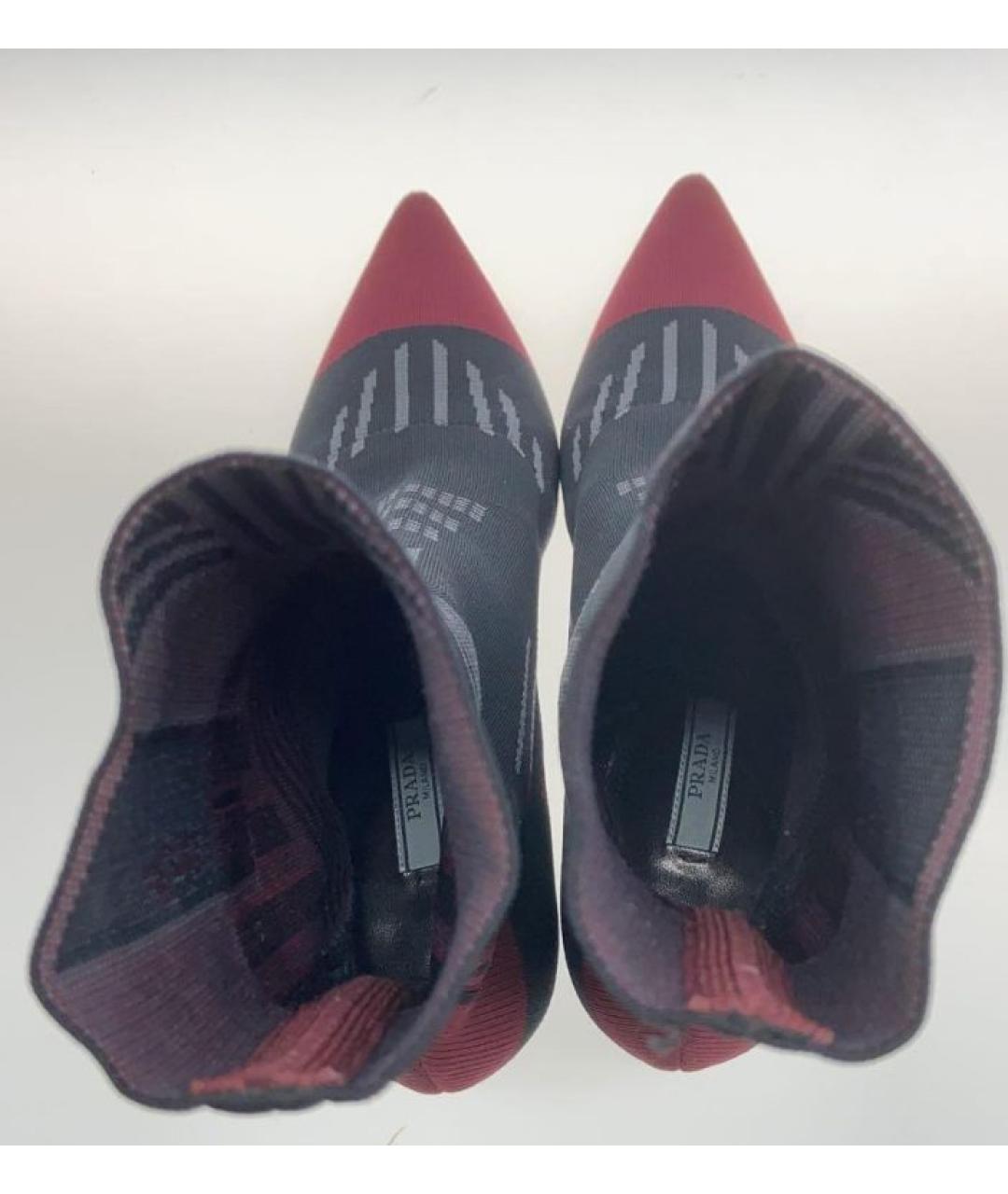 PRADA Мульти текстильные ботильоны, фото 4