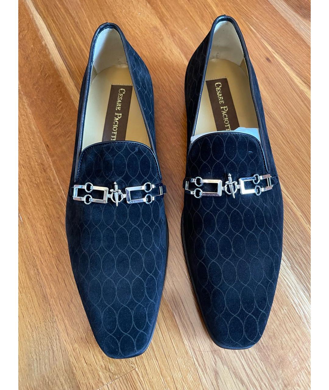 CESARE PACIOTTI Синие замшевые туфли, фото 2