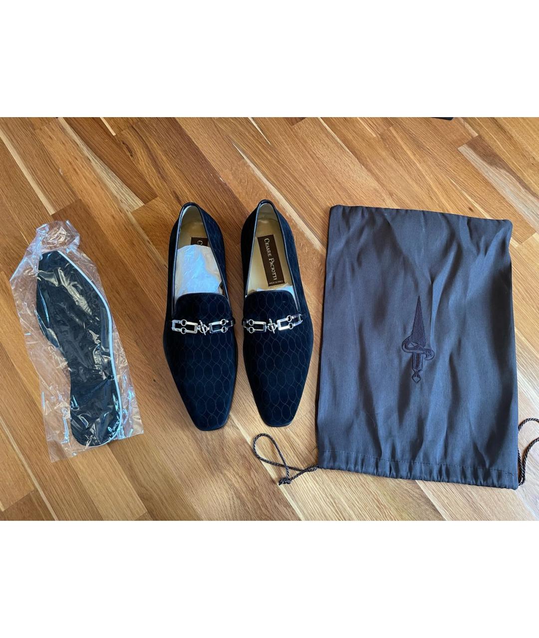 CESARE PACIOTTI Синие замшевые туфли, фото 4