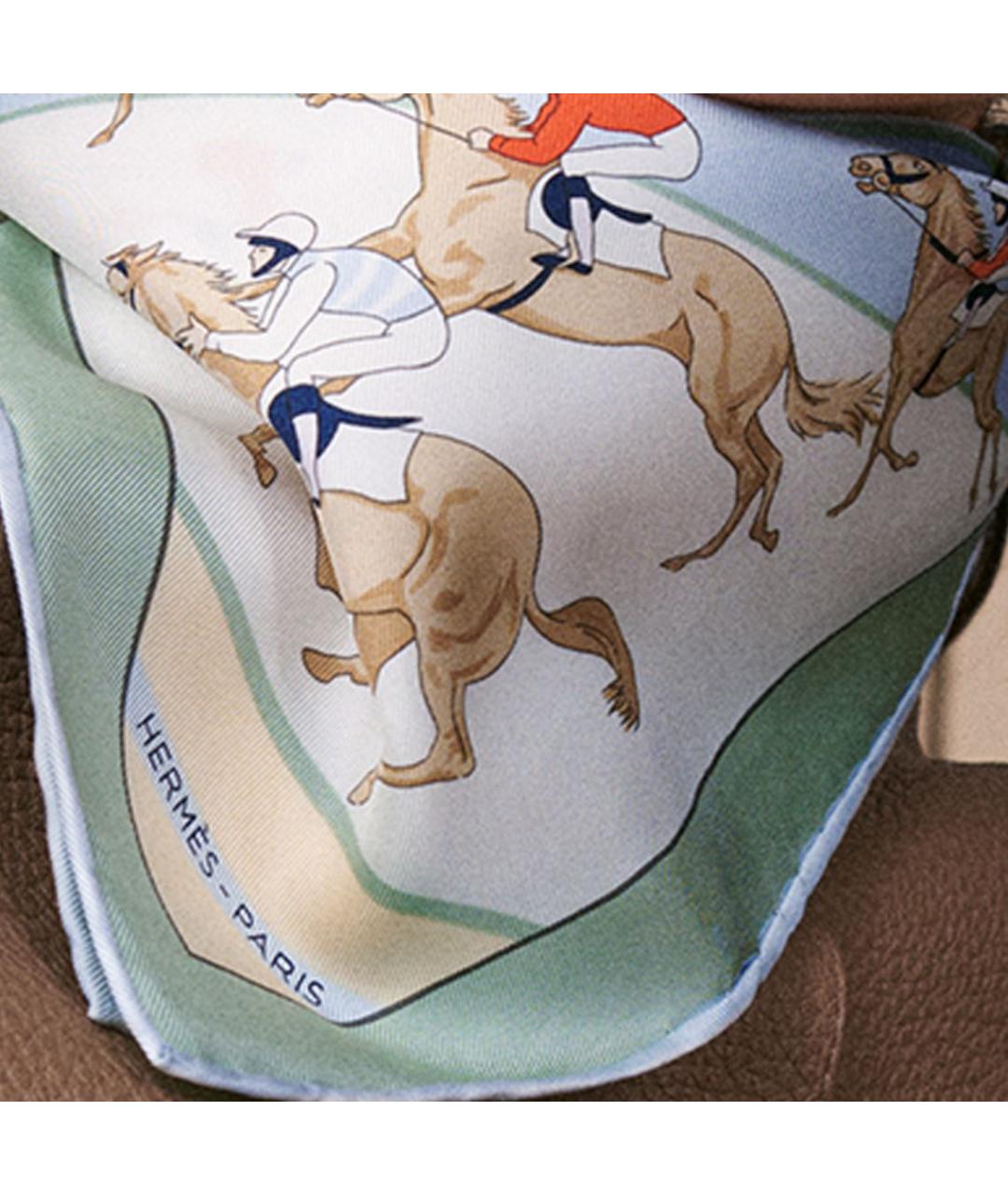 HERMES Мульти шелковый платок, фото 2