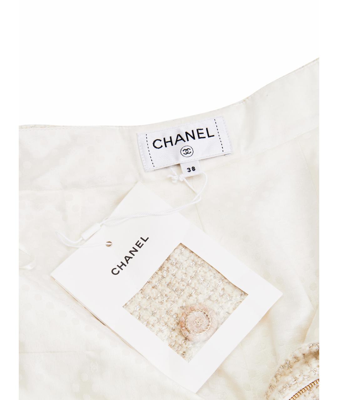 CHANEL Бежевый кашемировый костюм с брюками, фото 4