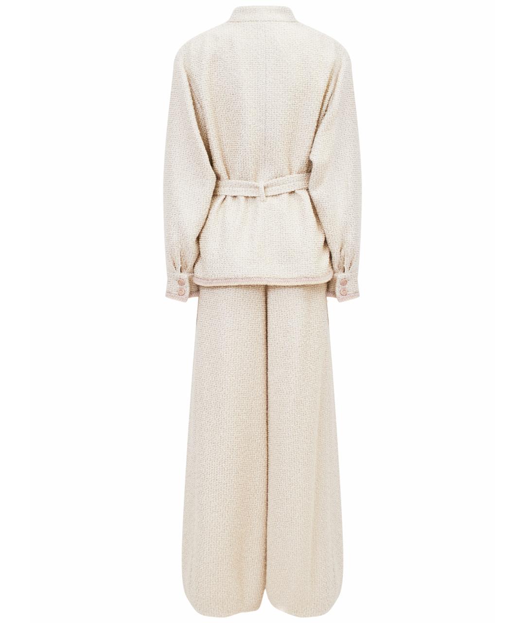 CHANEL Бежевый кашемировый костюм с брюками, фото 2