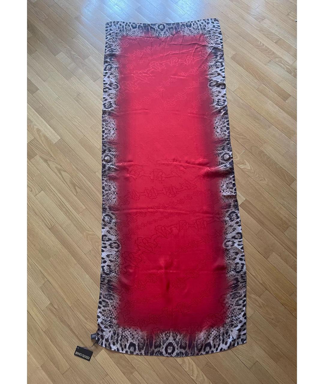 ROBERTO CAVALLI Мульти шелковый платок, фото 9