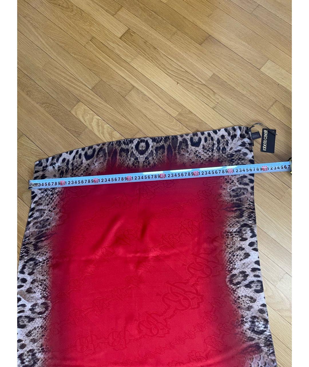 ROBERTO CAVALLI Мульти шелковый платок, фото 7