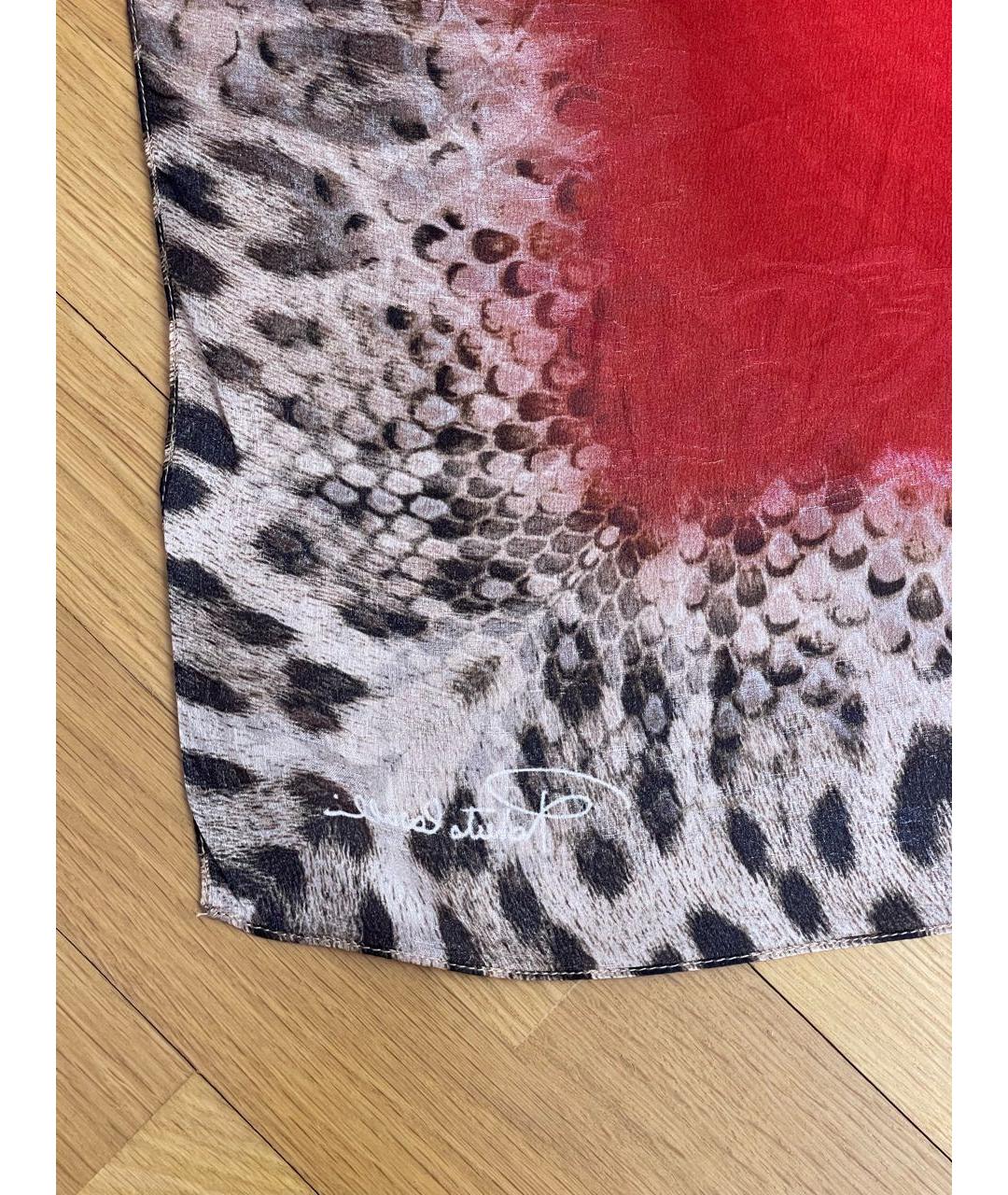 ROBERTO CAVALLI Мульти шелковый платок, фото 8