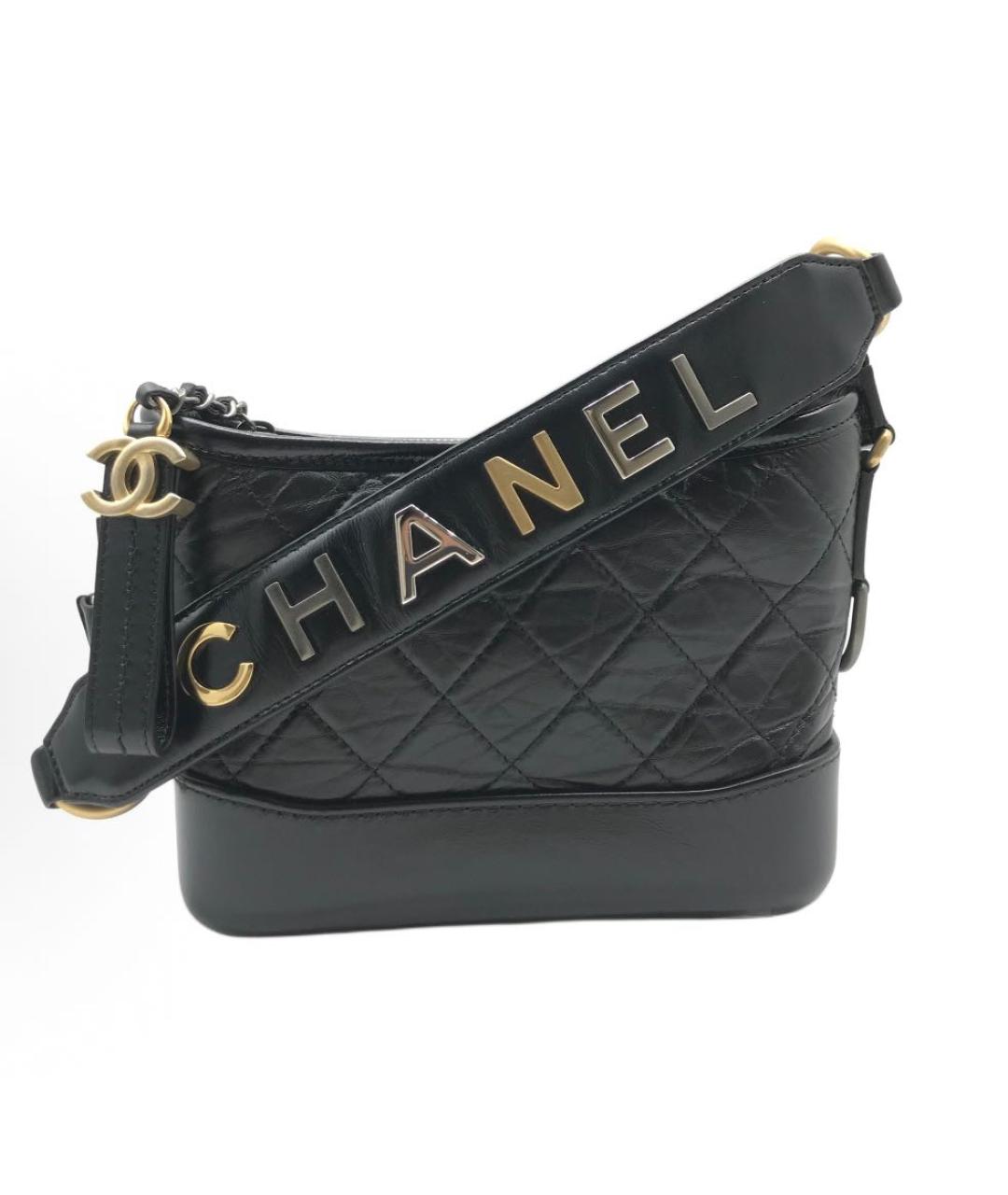 CHANEL Черная кожаная сумка через плечо, фото 9