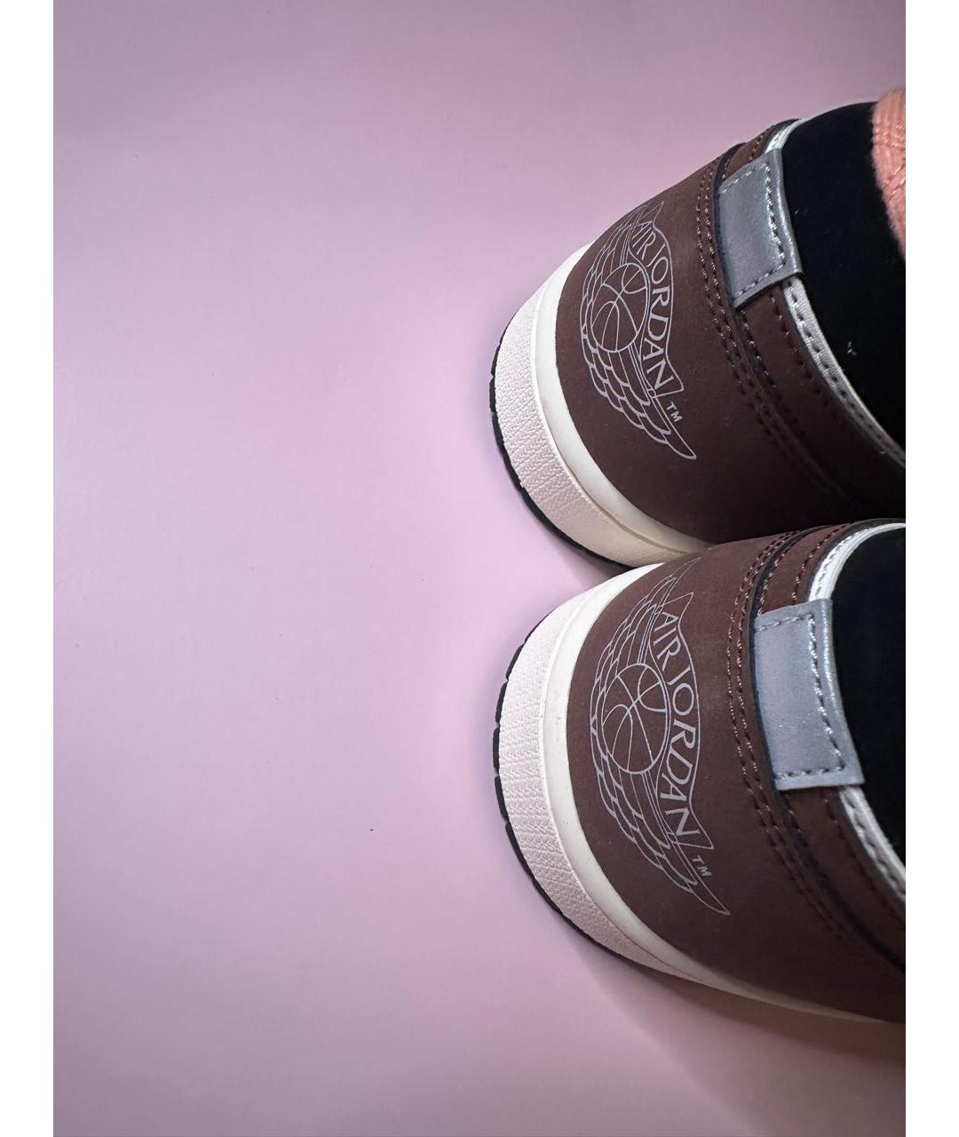 JORDAN Коричневые замшевые кроссовки, фото 3