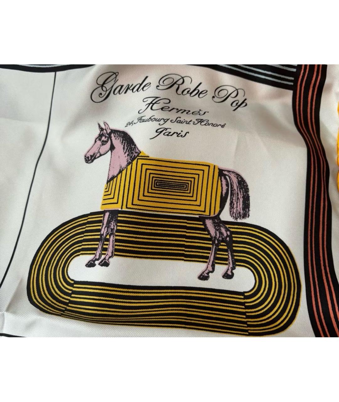 HERMES Мульти шелковый платок, фото 5