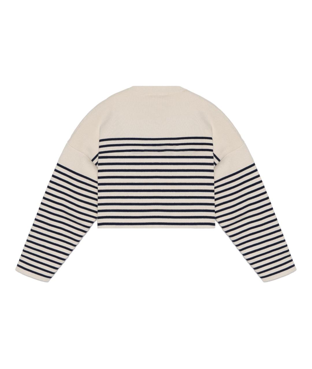 CELINE Темно-синий шерстяной джемпер / свитер, фото 2