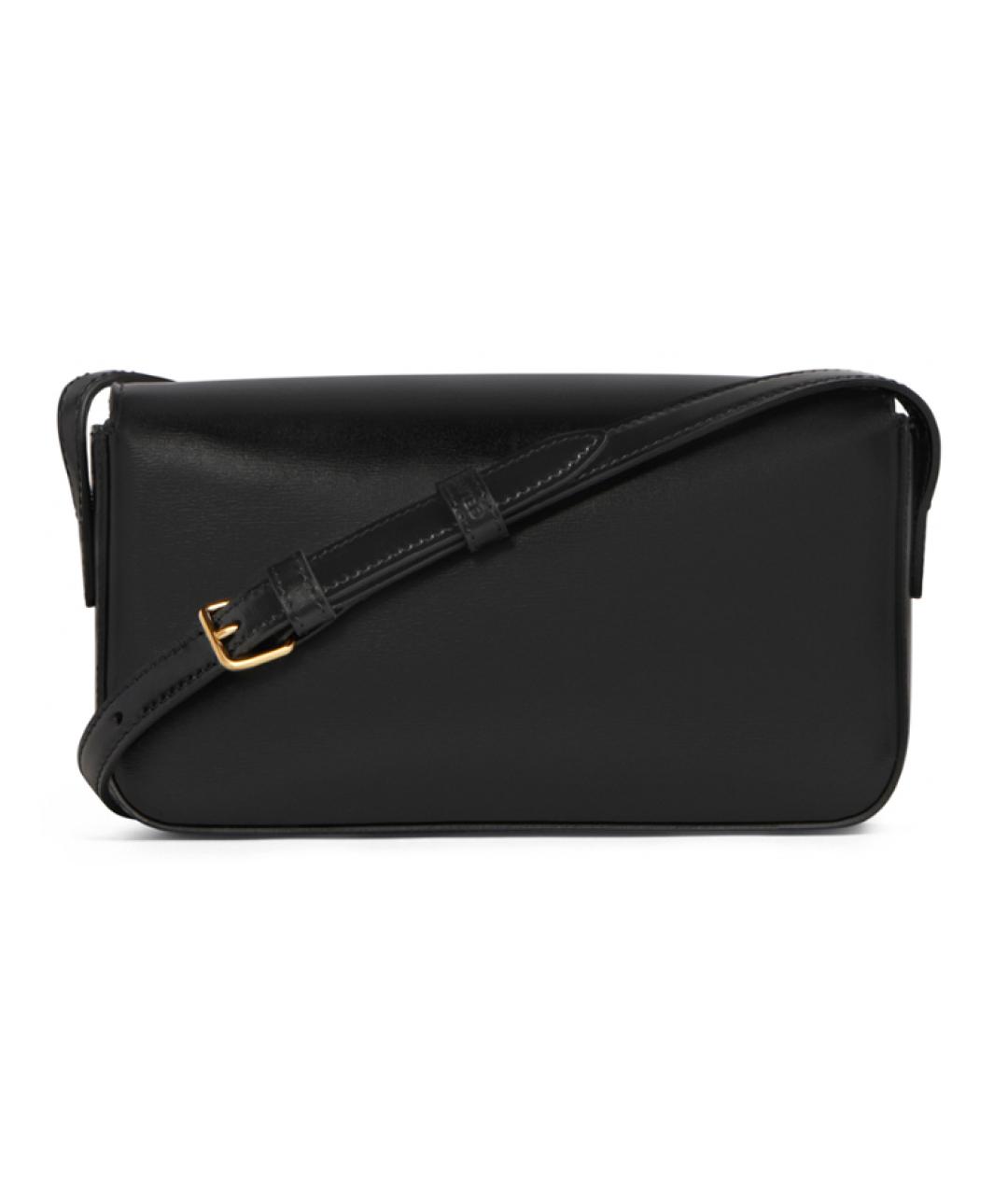 CELINE Черная кожаная сумка через плечо, фото 3