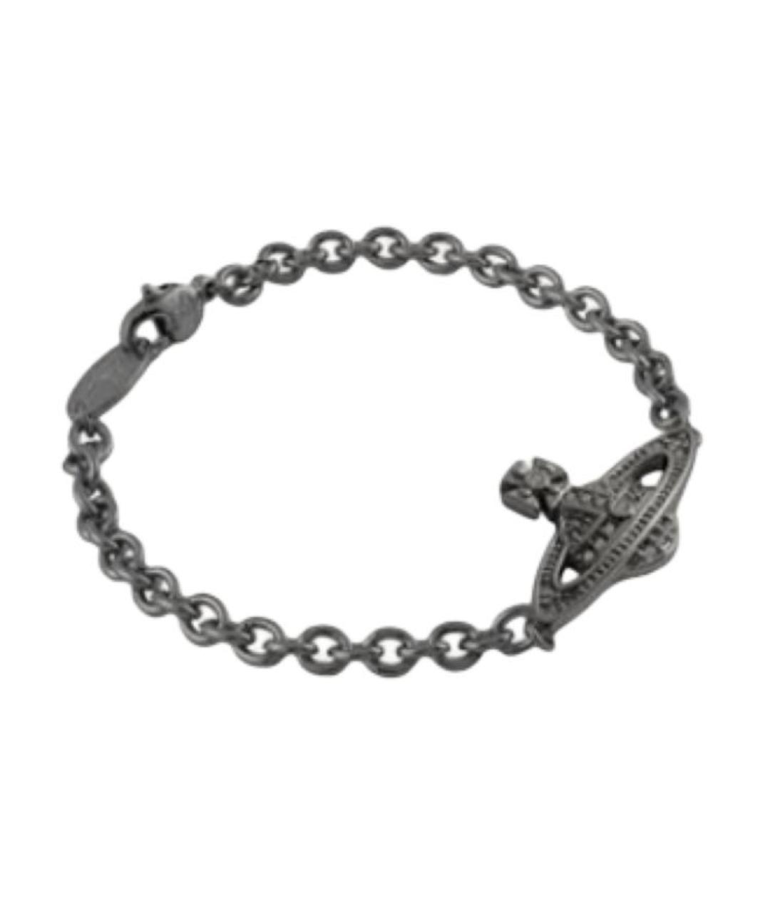 VIVIENNE WESTWOOD Серый латунный браслет, фото 4