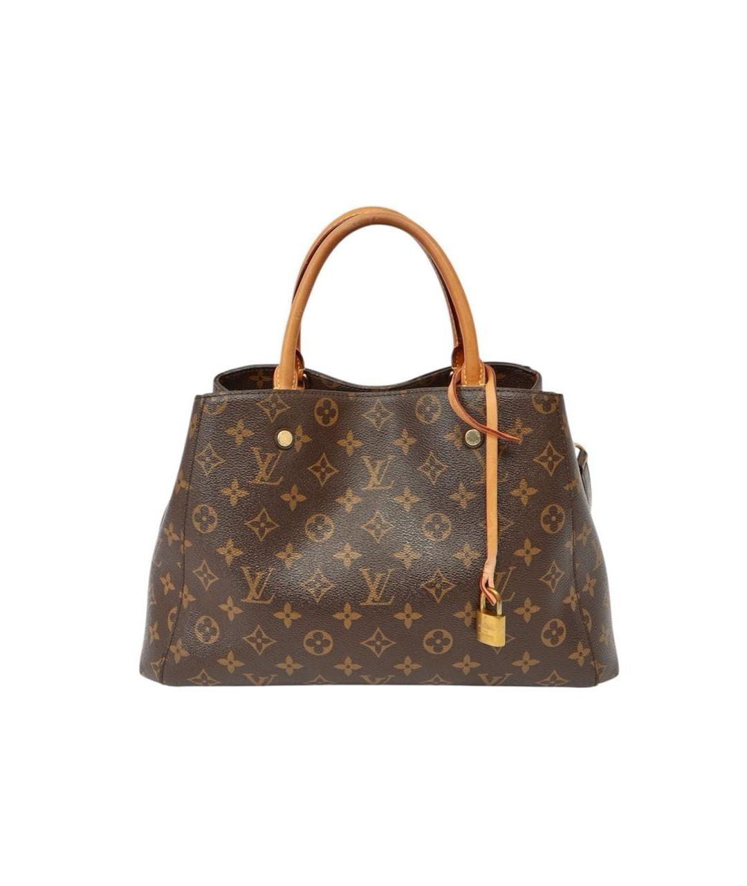 LOUIS VUITTON Коричневая сумка с короткими ручками, фото 9