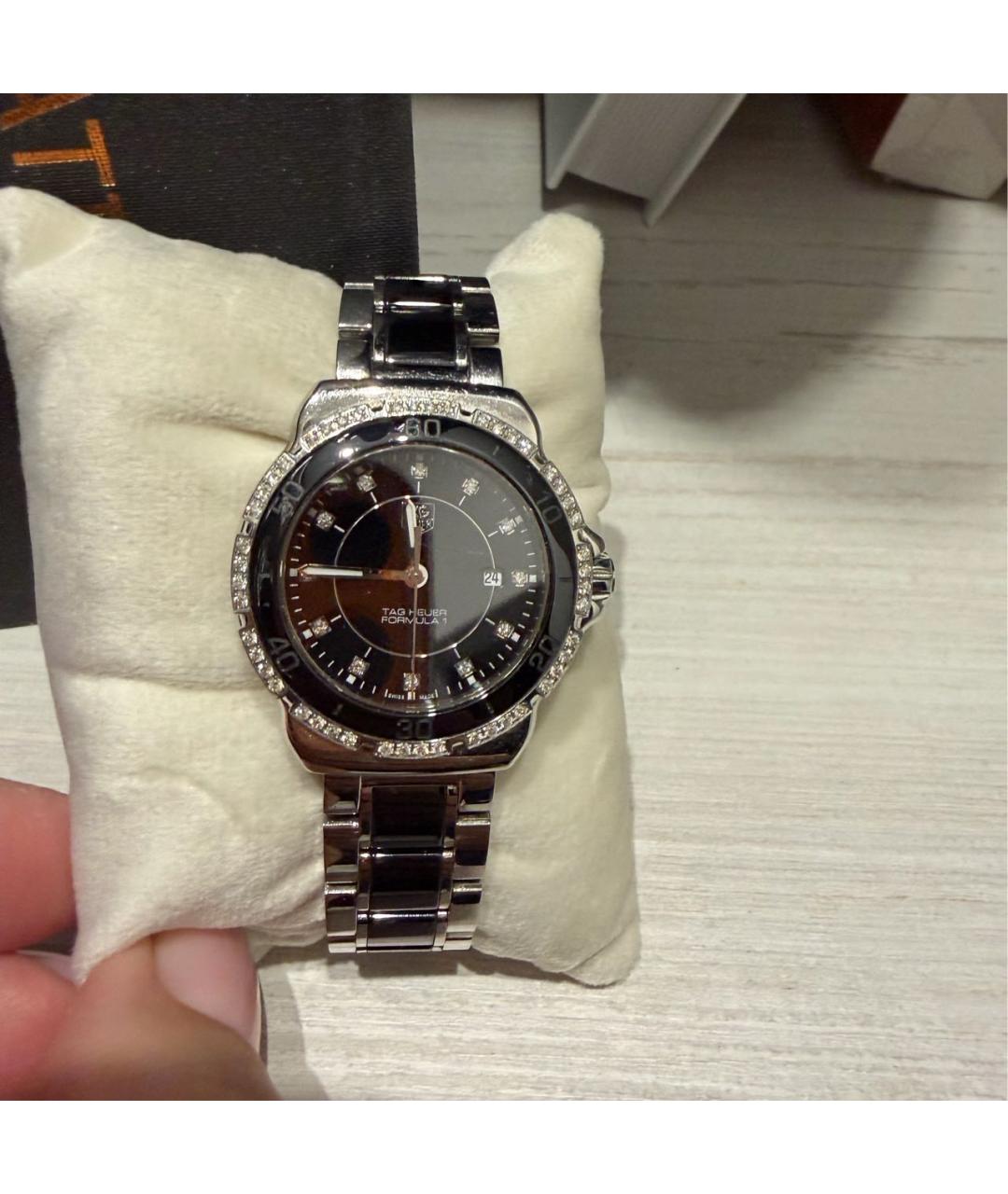 TAG HEUER Черные керамические часы, фото 5