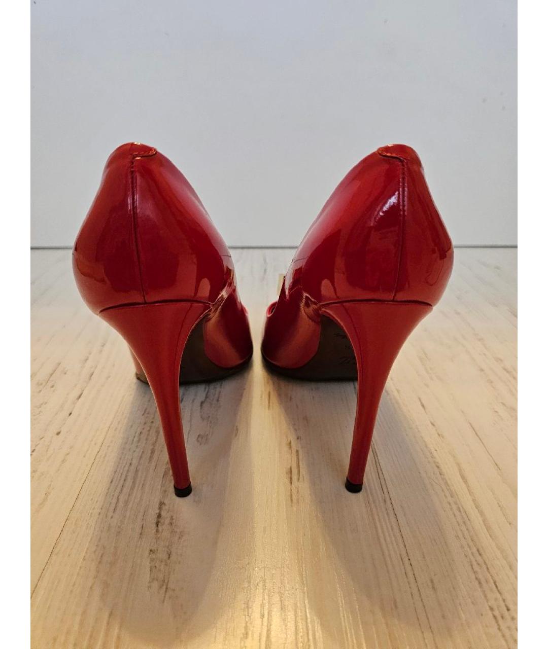 LOUIS VUITTON Красные туфли из лакированной кожи, фото 4