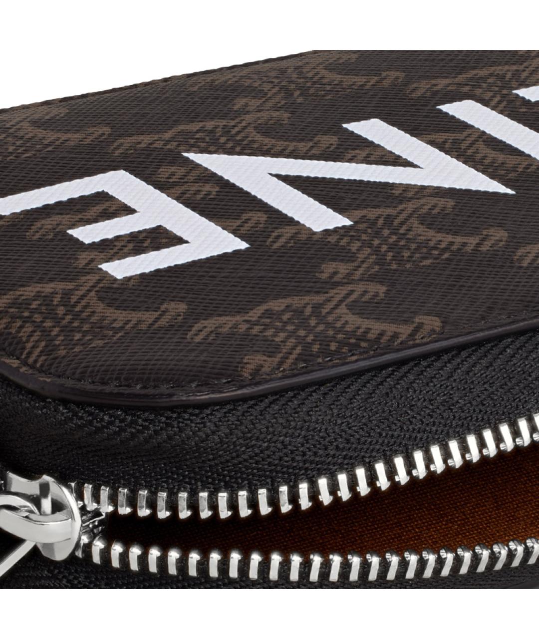 CELINE Коричневая кожаная сумка на плечо, фото 4