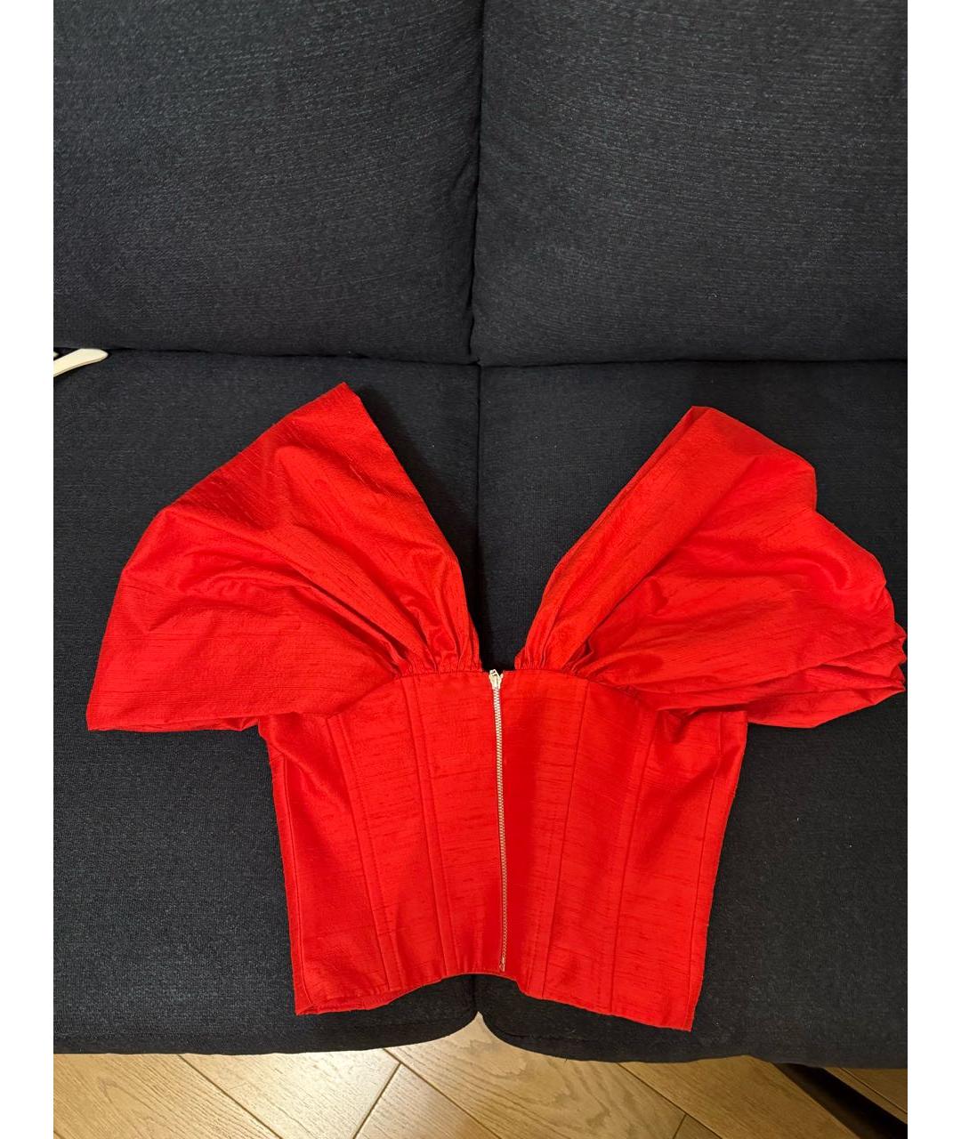 ROZIECORSETS Красный шелковый корсет, фото 2