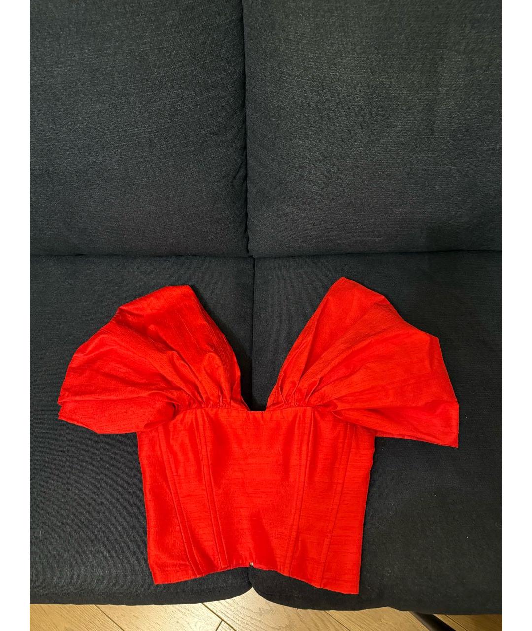 ROZIECORSETS Красный шелковый корсет, фото 6