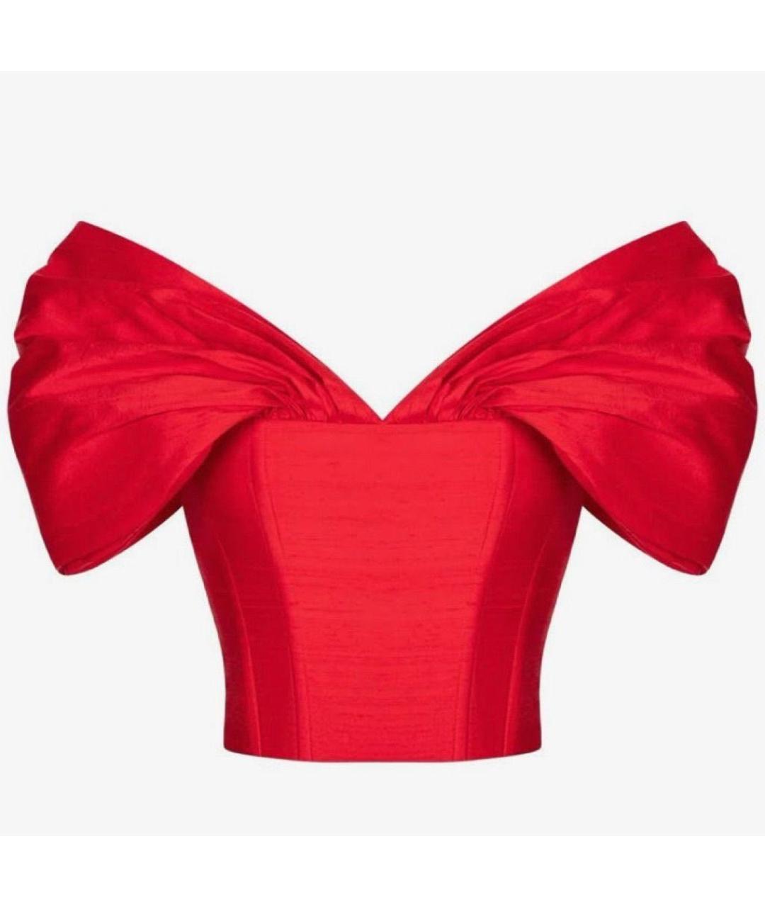 ROZIECORSETS Красный шелковый корсет, фото 5