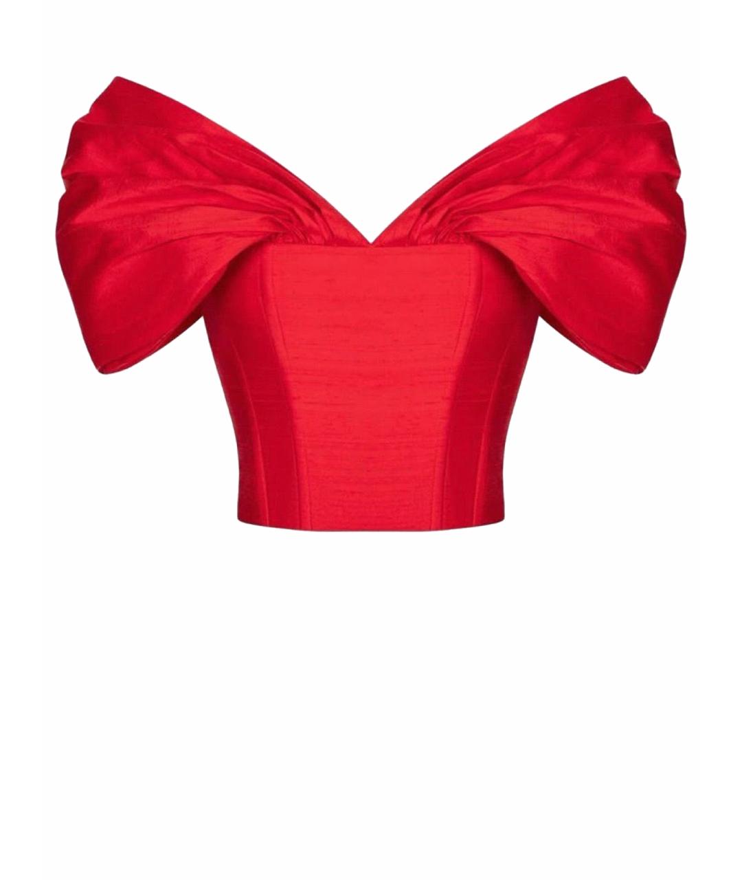ROZIECORSETS Красный шелковый корсет, фото 1