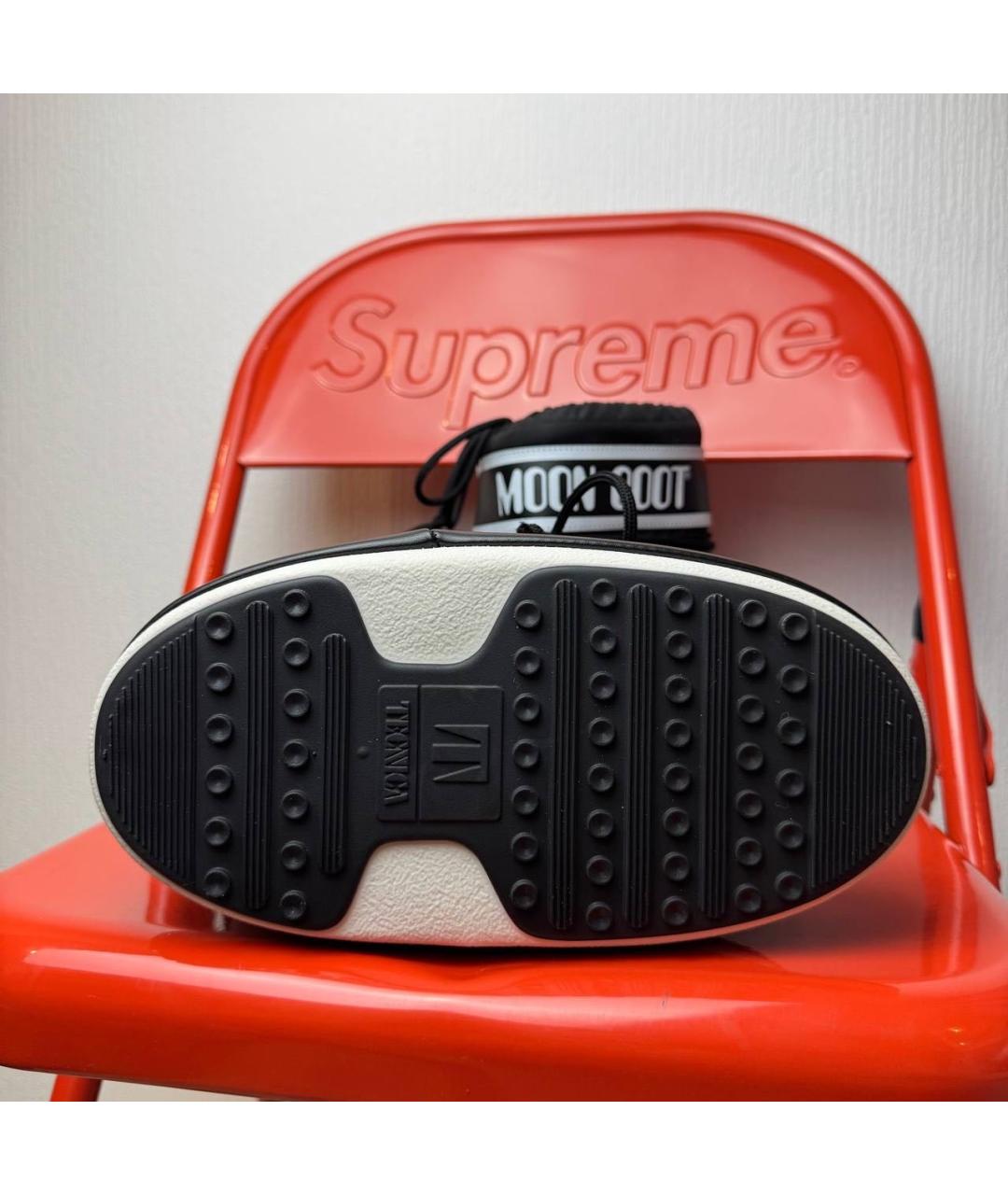 MOON BOOT Черные замшевые ботинки, фото 5