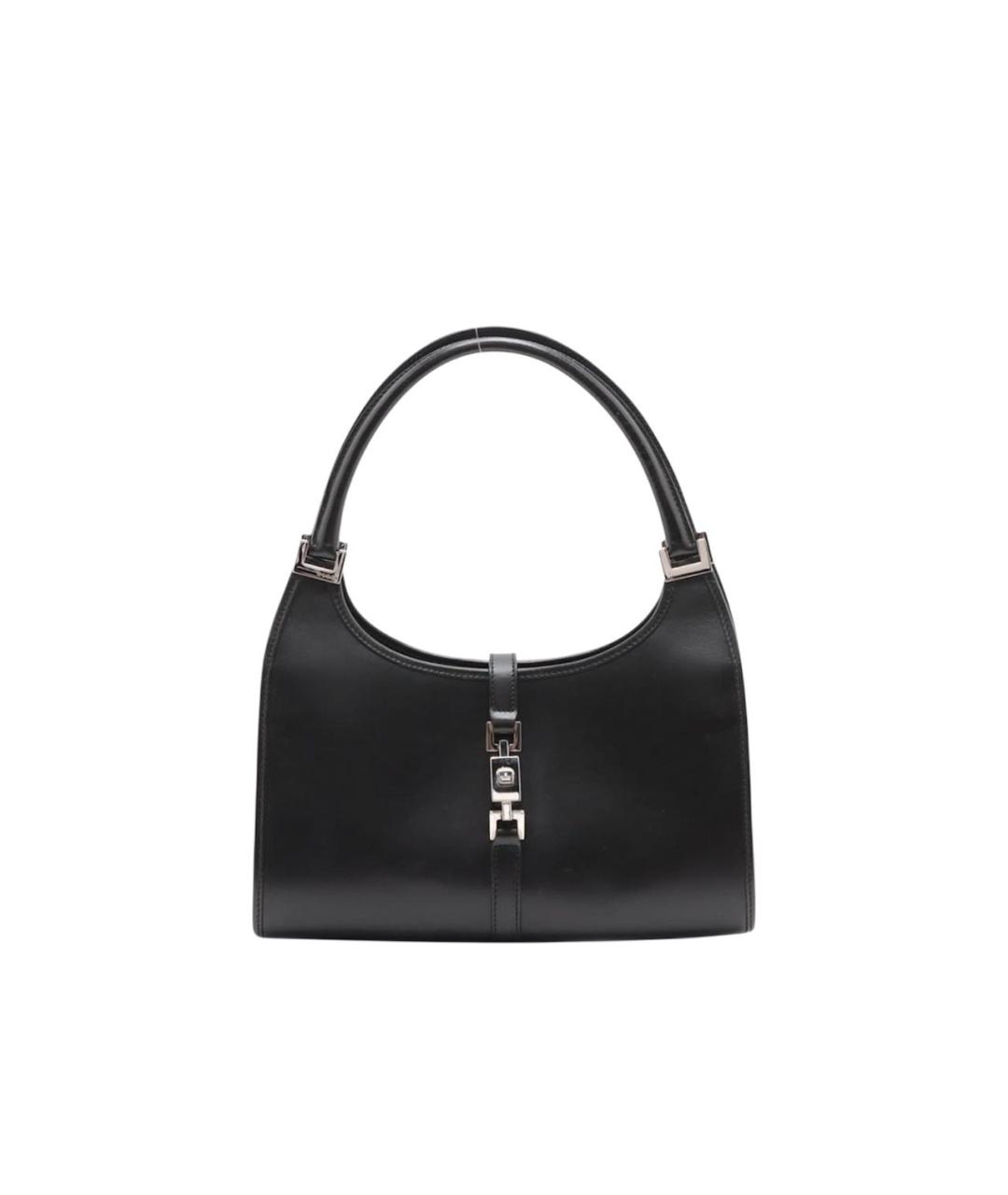 GUCCI Черная кожаная сумка с короткими ручками, фото 9