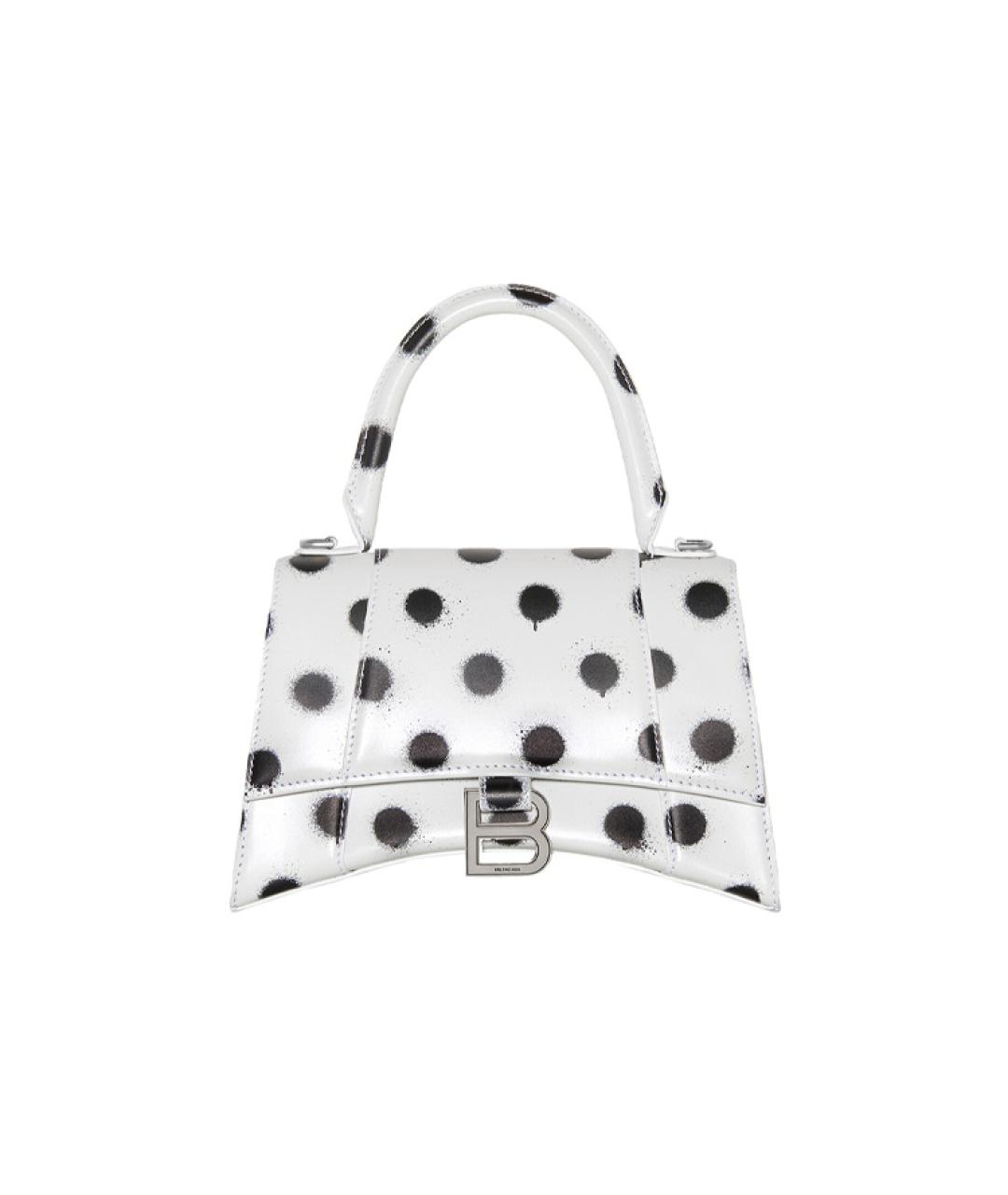 BALENCIAGA Белая кожаная сумка через плечо, фото 1