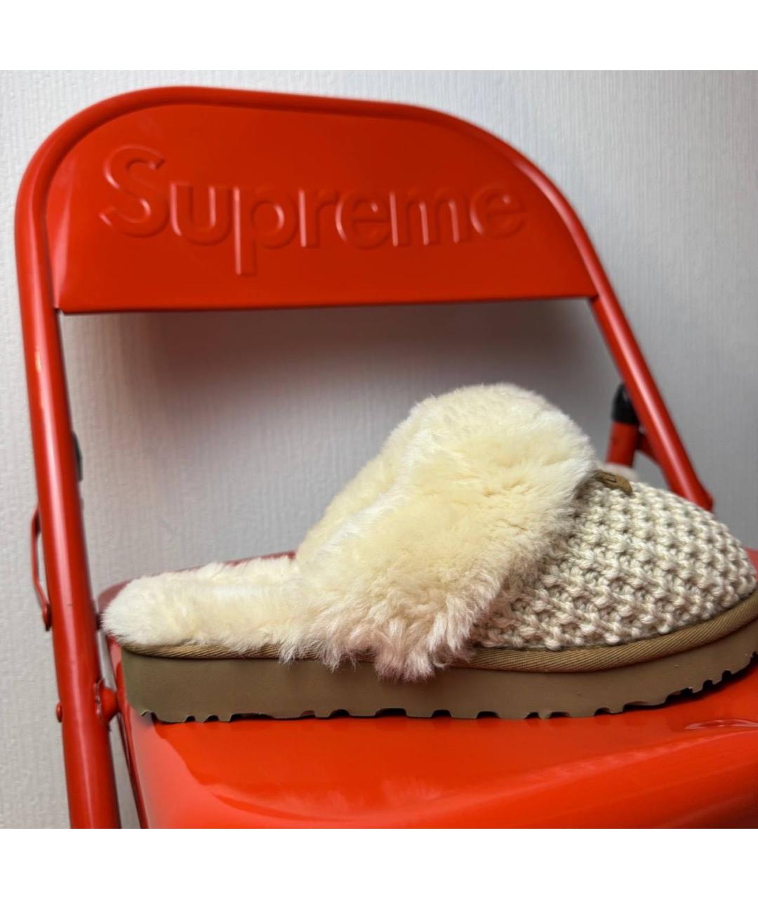 UGG AUSTRALIA Бежевые мюли, фото 6