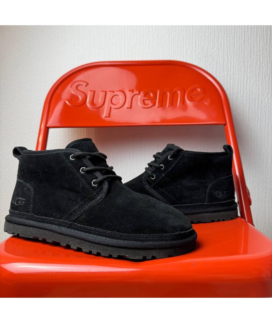 UGG AUSTRALIA Черные низкие ботинки, фото 2