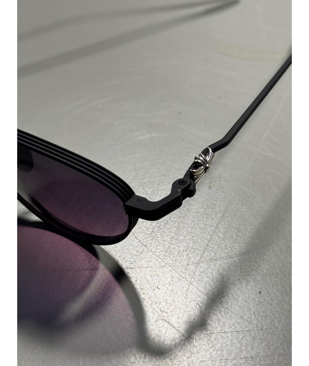 CHROME HEARTS Черные пластиковые солнцезащитные очки, фото 3