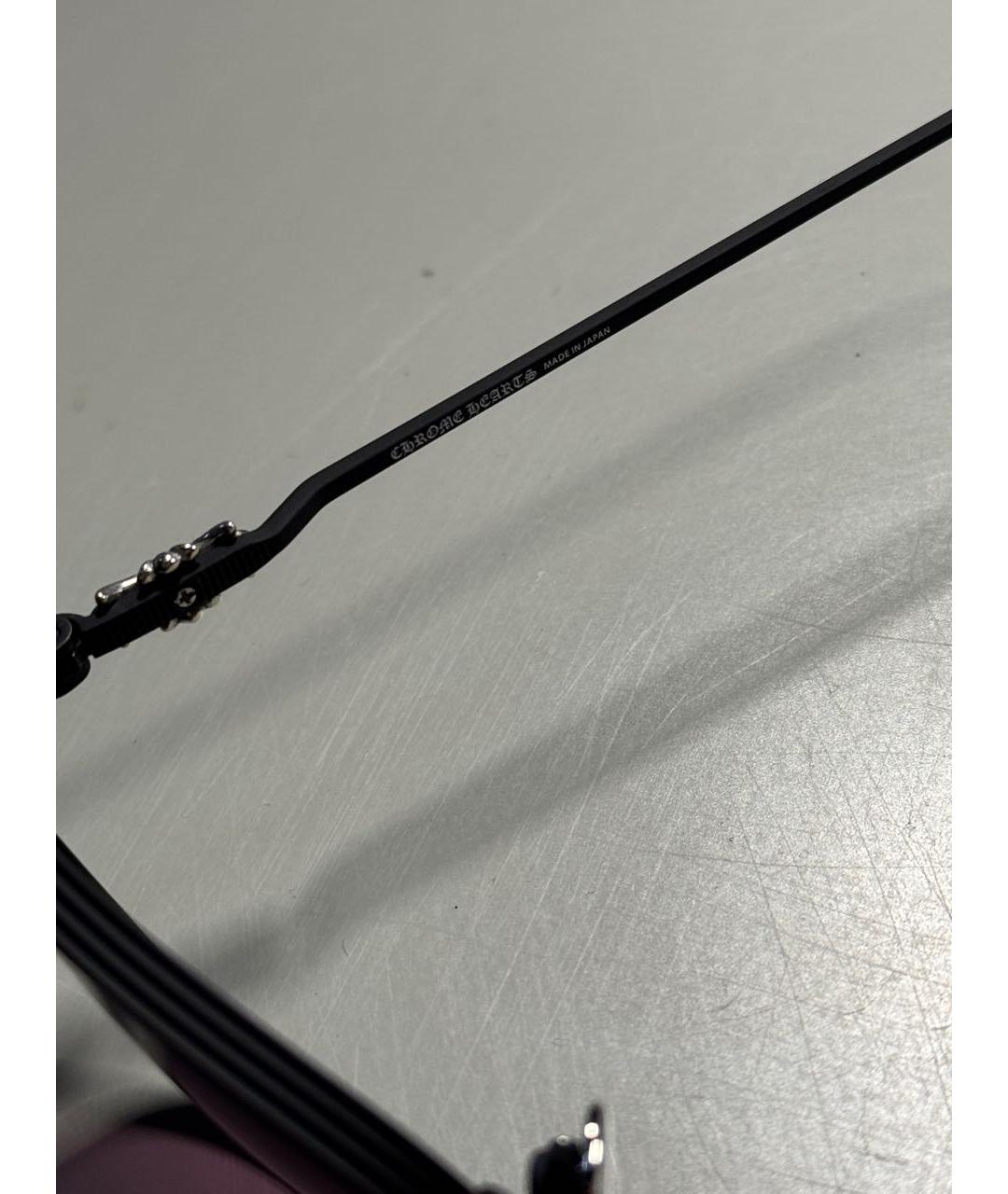 CHROME HEARTS Черные пластиковые солнцезащитные очки, фото 4