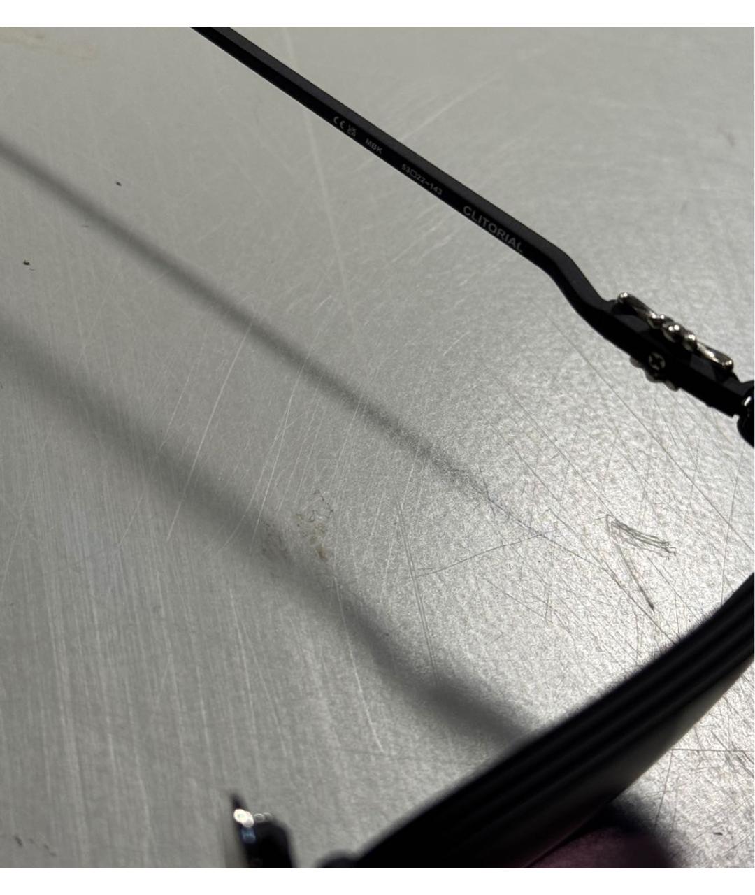 CHROME HEARTS Черные пластиковые солнцезащитные очки, фото 5