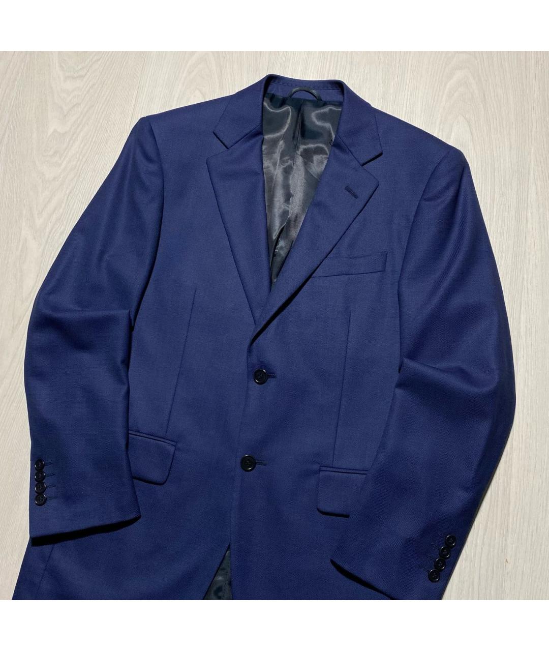 BALMAIN Синий шерстяной пиджак, фото 2