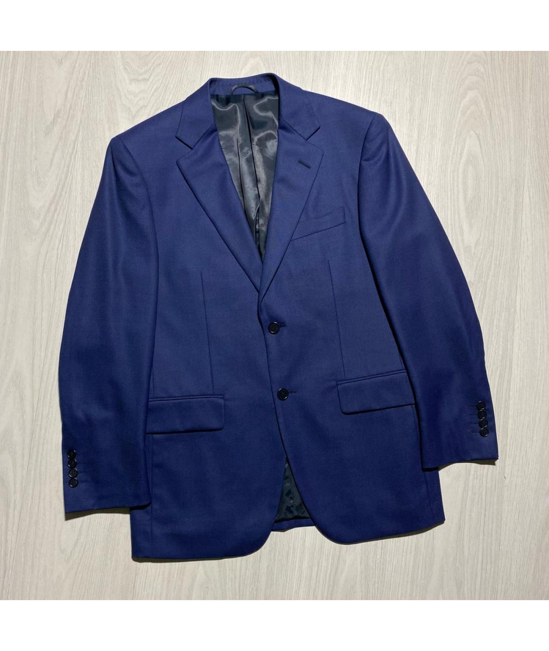 BALMAIN Синий шерстяной пиджак, фото 4