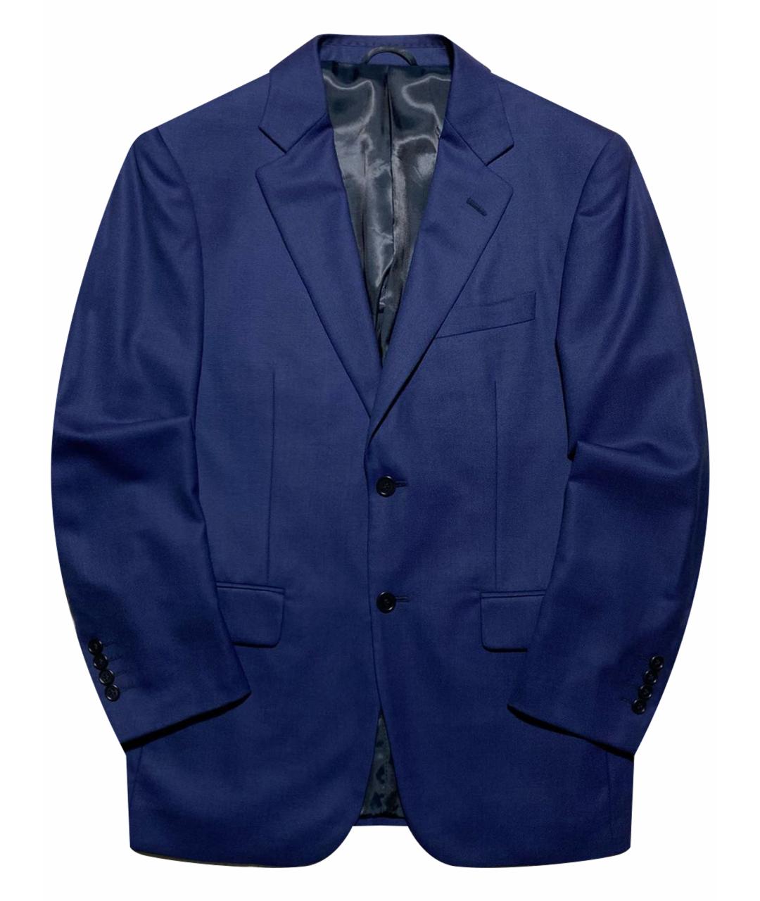 BALMAIN Синий шерстяной пиджак, фото 1