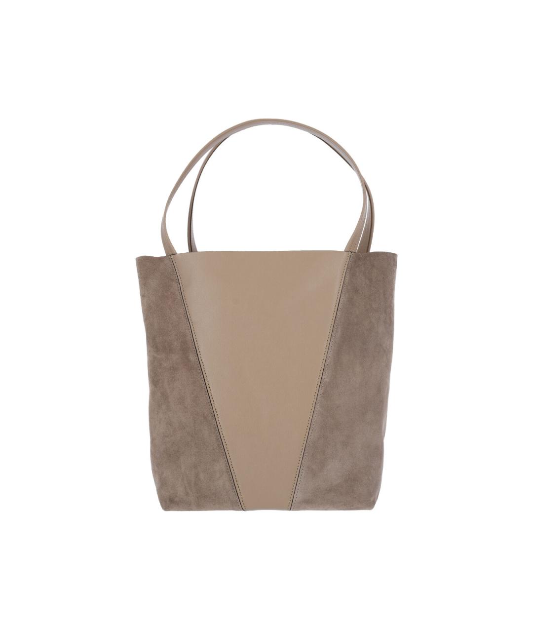 CHLOE Коричневая кожаная сумка тоут, фото 3