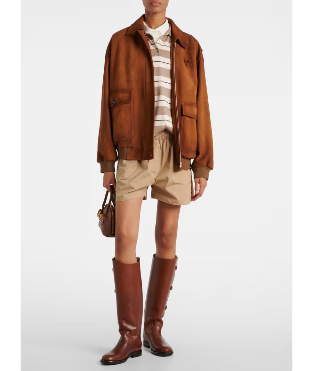 PARIS TEXAS Коричневые кожаные сапоги, фото 4