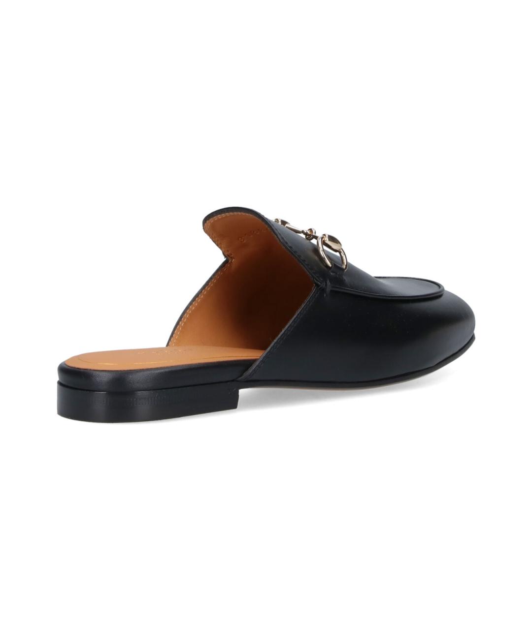 GUCCI Черные кожаные мюли, фото 4