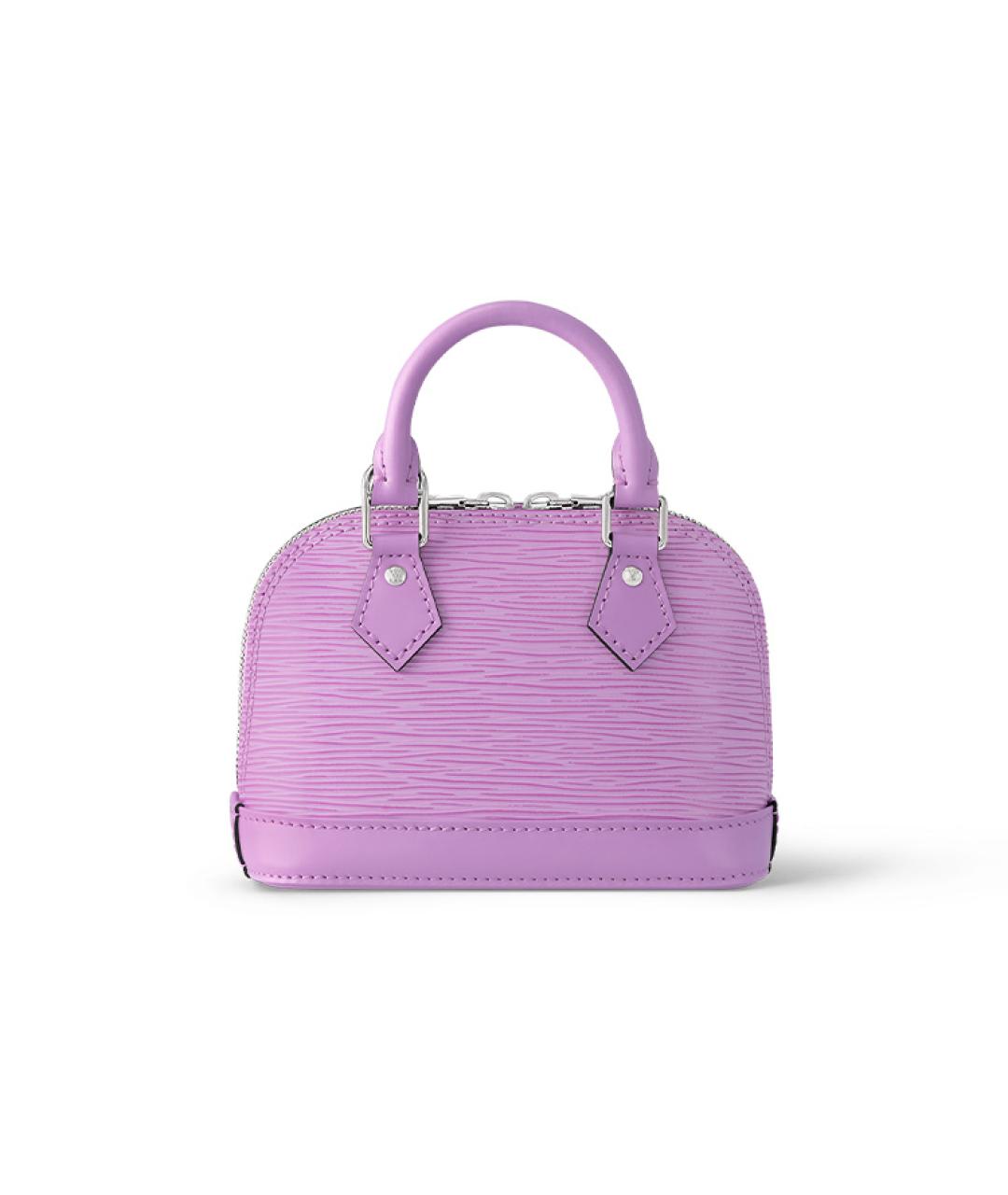 LOUIS VUITTON Фиолетовая кожаная сумка через плечо, фото 3